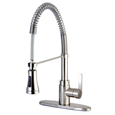 GOURMETIER Continental Pre-Rinse Kitchen Faucet, Brushed Nickel GSY8878CTL